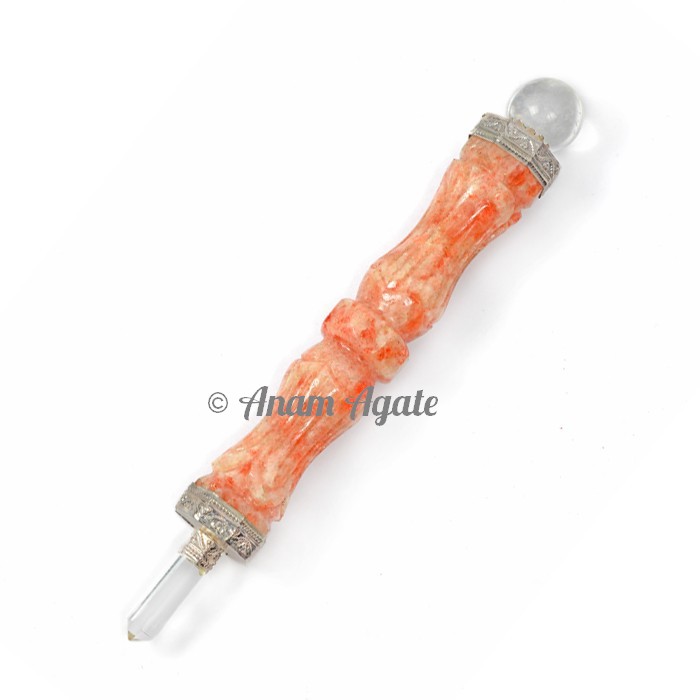 Sunstone Carving Healing Wands