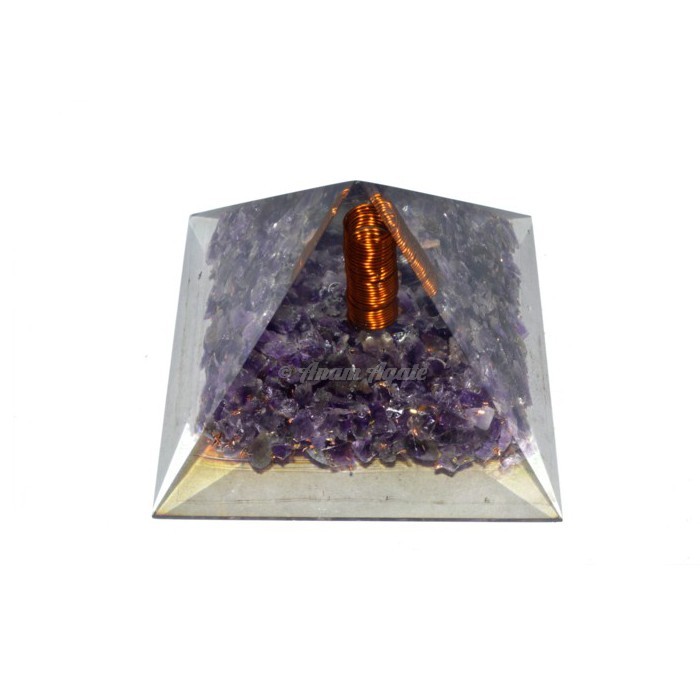 Amethyst Orgonite Pyramid