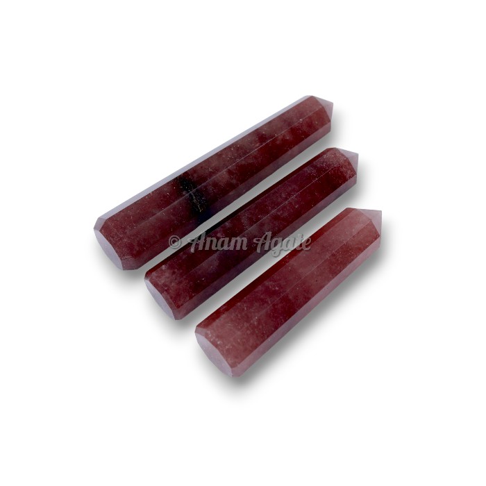 Cherry Quartz Obelisk Tower Points