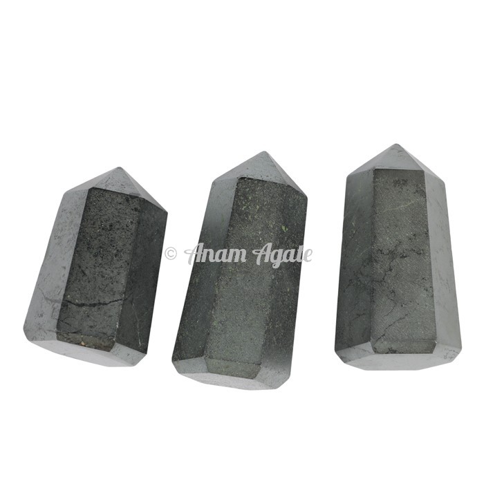 Hematite Stone Obelisk Points