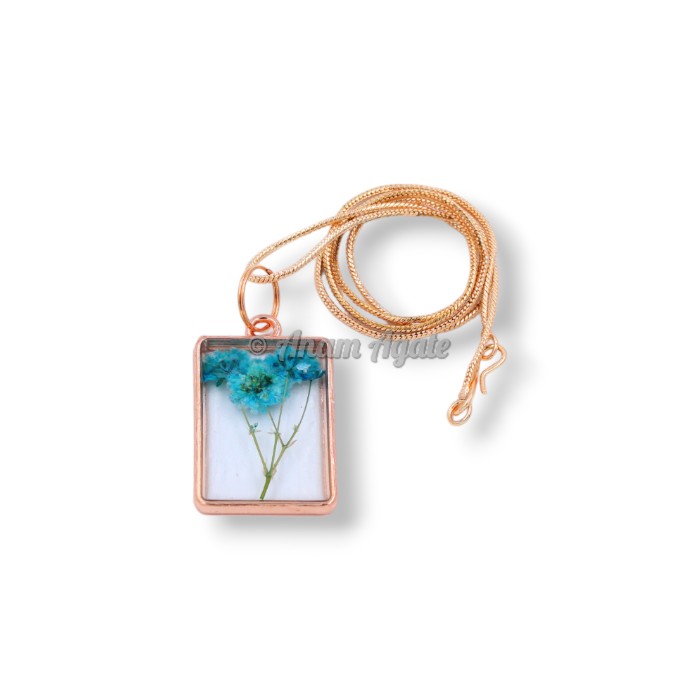 Gift Flower Resin Orgone Necklace for Loved Ones