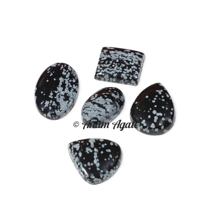 Snowflake Obsidian Gemstone Cabochons