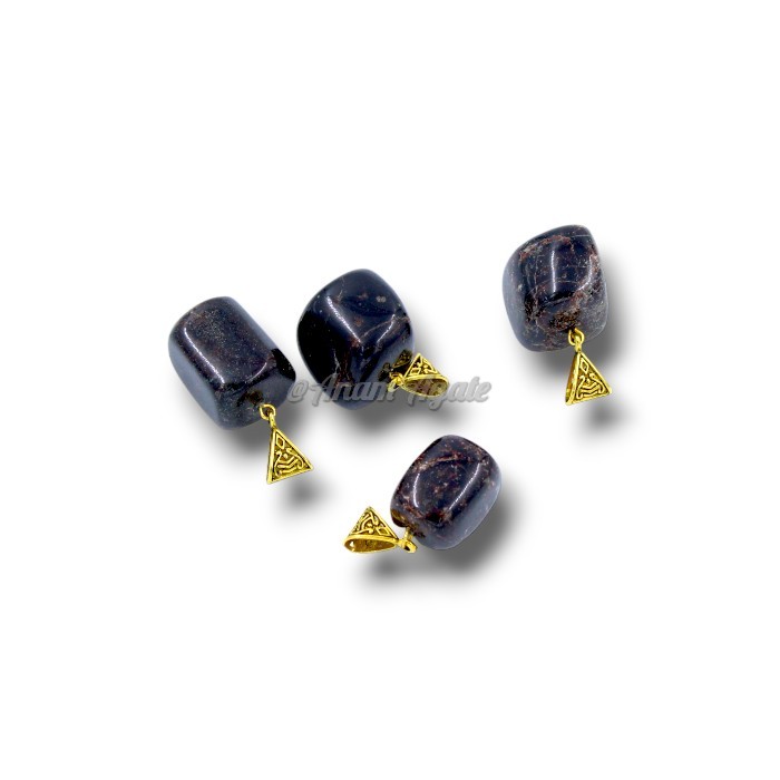 Garnet Cutomized Design Tumbled Crystal Pendant