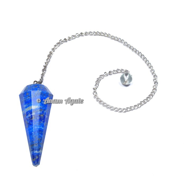 Lapis Lazuli 12 Faceted Pendulums
