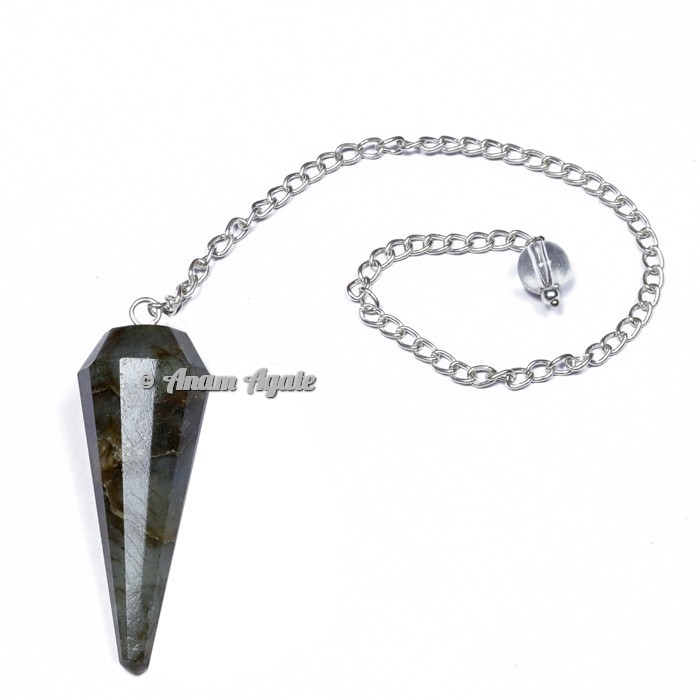 Labradorite 12 Faceted Pendulums