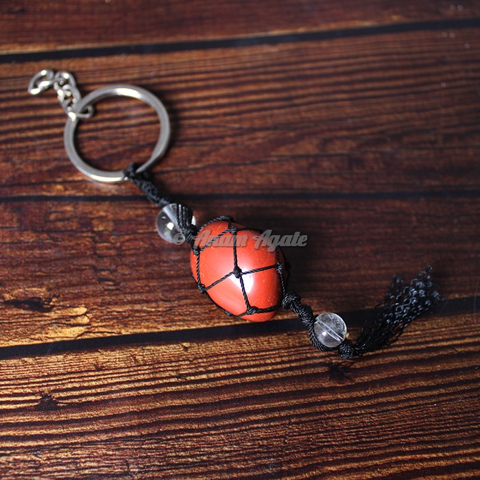 Red Jasper Keychain Charms