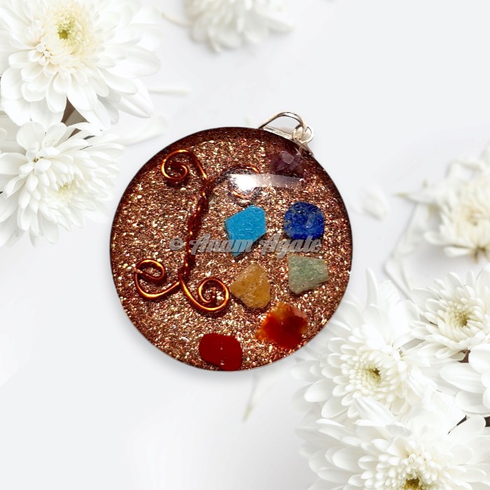 Customised Seven Chakra Orgonite Pendant