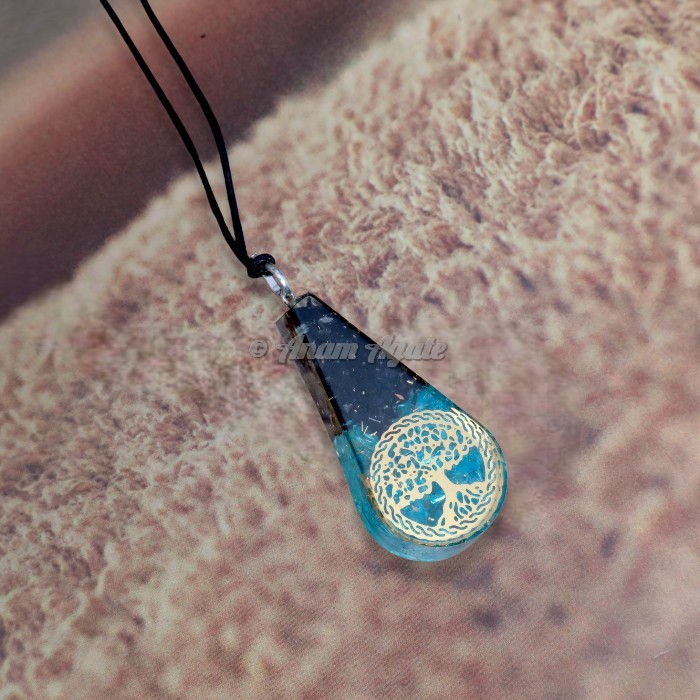 Resin Orgonite with Tree Of Life Crystal Pendants