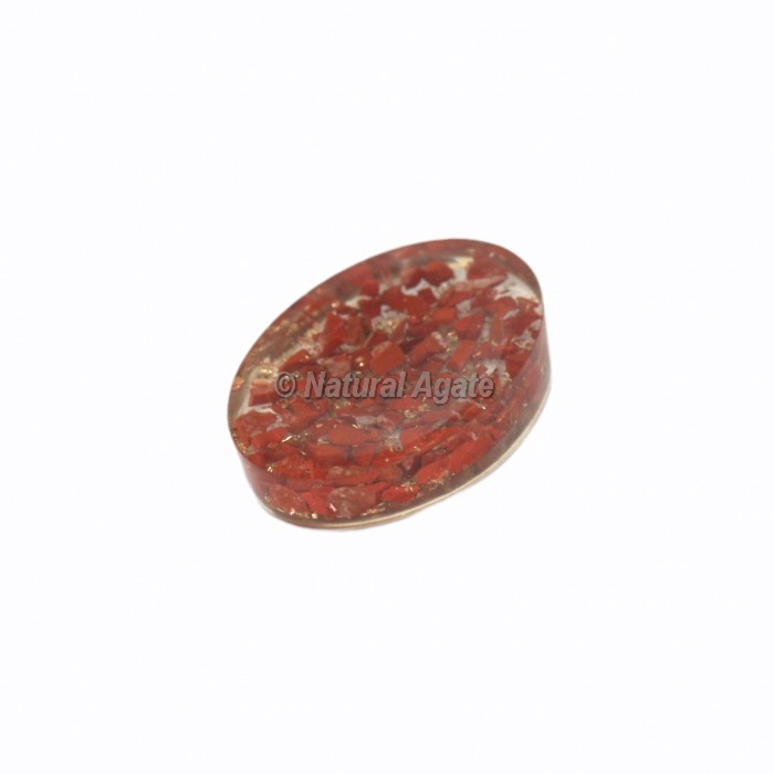 Red Jasper Crystal Orgonite Worry Stone
