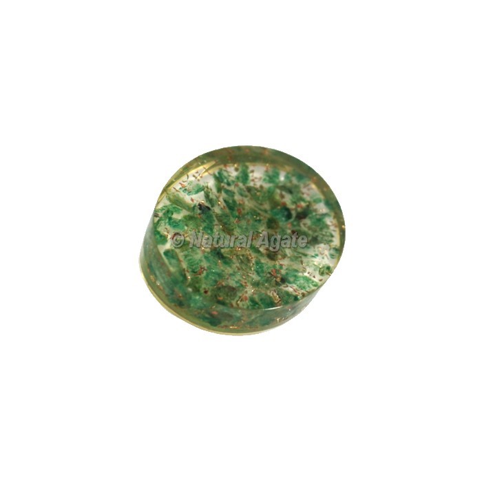 Green Aventurine Crystal Orgonite Worry Stone