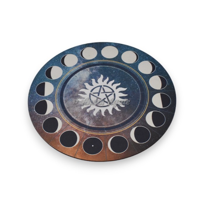 Moon Phase Dowsing Pendulum Board