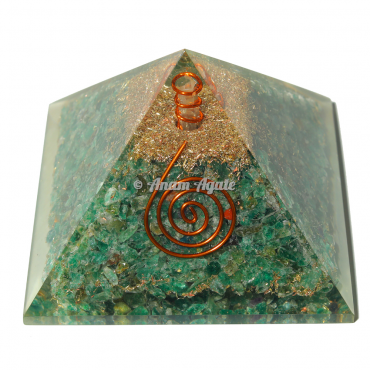 Green Aventurine Orgonite Pyramid