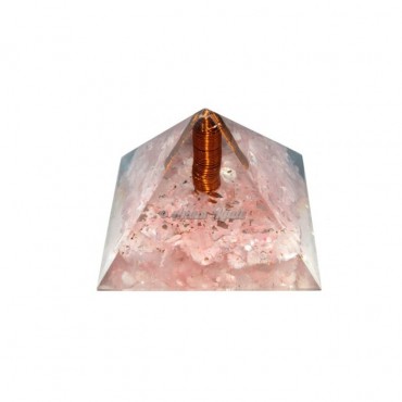 Rose Quartz Orgonite Pyramid