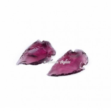 Purple Glass Arrowhead 1-1.5 Inches
