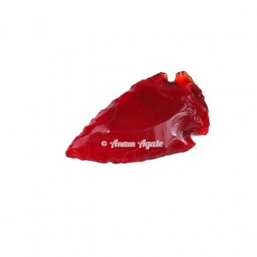 Red Glass Arrowhead 1-1.5 Inches