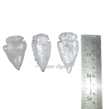 Crystal Quartz Arrowheads 1 to 1.50 Inches