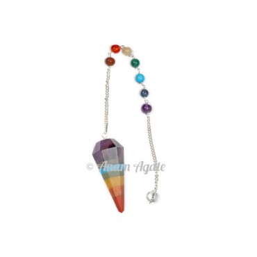 7 chakra Bonded Pendulums With Turquoise Chakra Chain