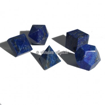 Lapis Lazuli Sacred Geometry Set 5 piece