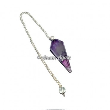 Amethyst 12 faceted Pendulums
