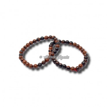 Mahagoni Obsidian 6MM Beads Bracelet