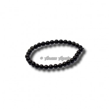 Black Obsidian 6MM Beads Bracelet
