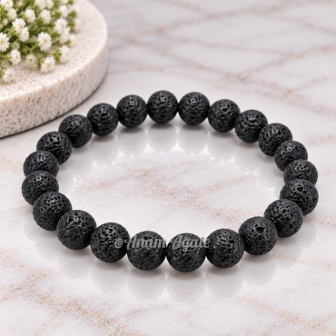 Lava 6 MM Beads Bracelets