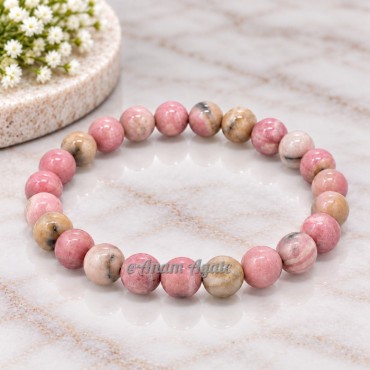 Rhodochrosite  6 MM Beads Barcelets