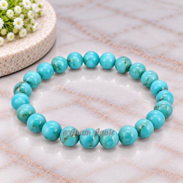 Turquoise 6 MM Bead Bracelets