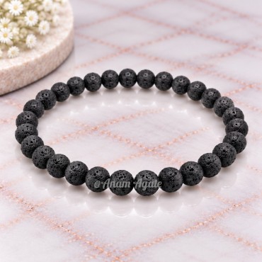 Lava 4 MM Beads Bracelets
