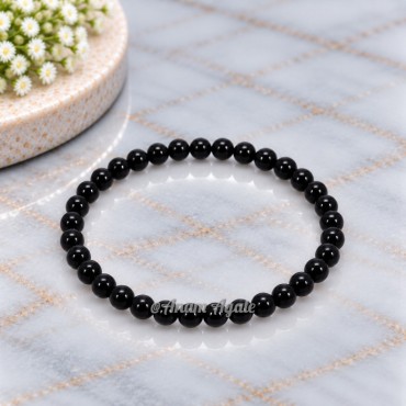 Black Oynx 4 MM Beads Bracelets