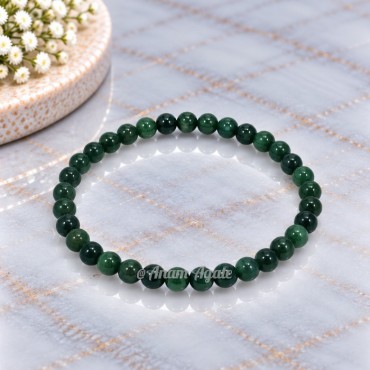 Green Jade 4 MM Beads Bracelets