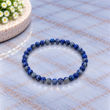 Lapiz Lazuli 4 MM Beads Bracelets