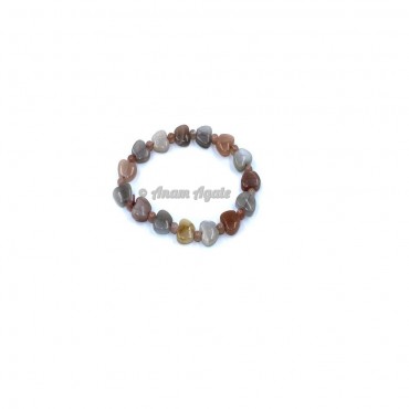 Tiger Eye & Pyrite Bracelet with Hamsa Hand