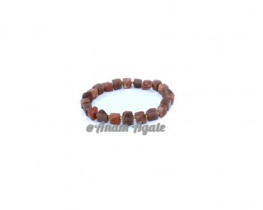 Multi Moonstone Cube Gemstone Bracelet
