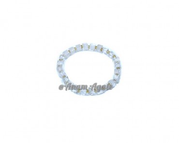 Crystal Cube Gemstone Bracelets