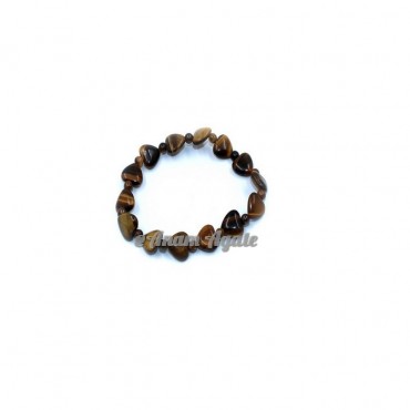 Tiger Eye Heart Gemstone Bracelets