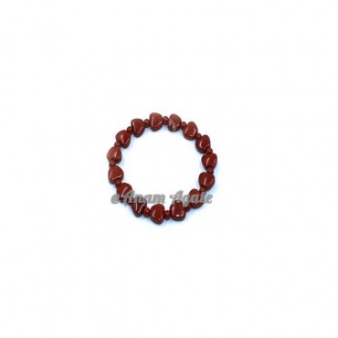 Red Jasper Apple Beads Gemstone Bracelets