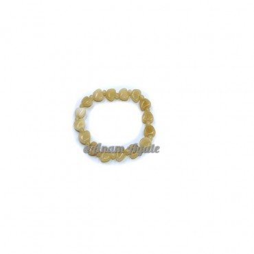 Yellow Calcite Apple Beads Gemstone Bracelets