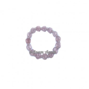 Rose Quartz Apple Beads Gemstone Bracelets