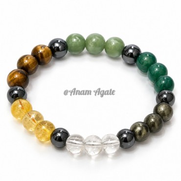 Money Magnet 8 MM Gemstone Bracelets