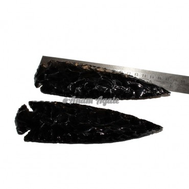 Black Obsidian 7 Inches Arrowheads