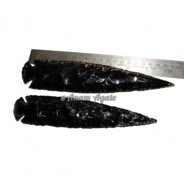 Black Obsidian 8 Inches Arrowheads
