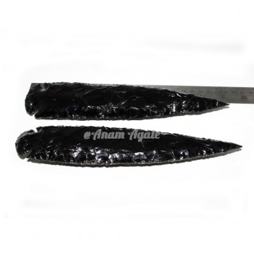 Black Obsidian 9 Inches Arrowheads