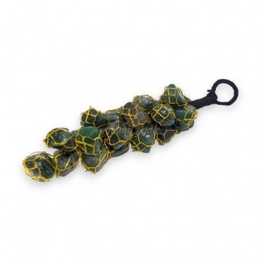 Green Jade Crystal Keychain Charms