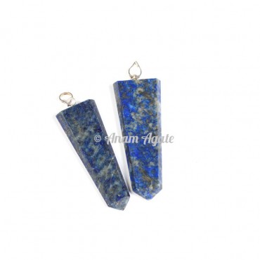 Lapis Lazuli  Flat Pencil Pendants