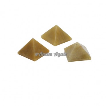 Golden Quartz Gemstone Pyramid