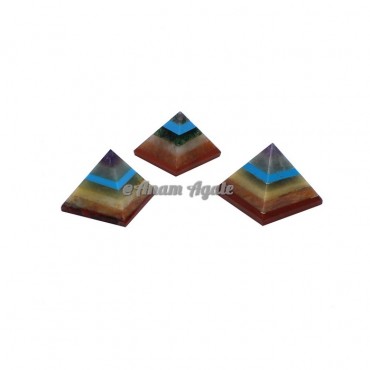 Seven Chakra Gemstone Pyramid