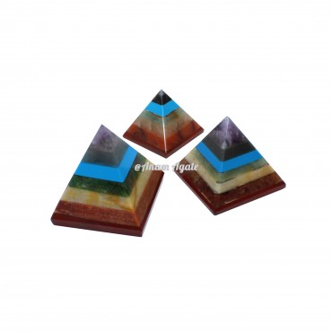 Bonded Seven Chakra Pyramid